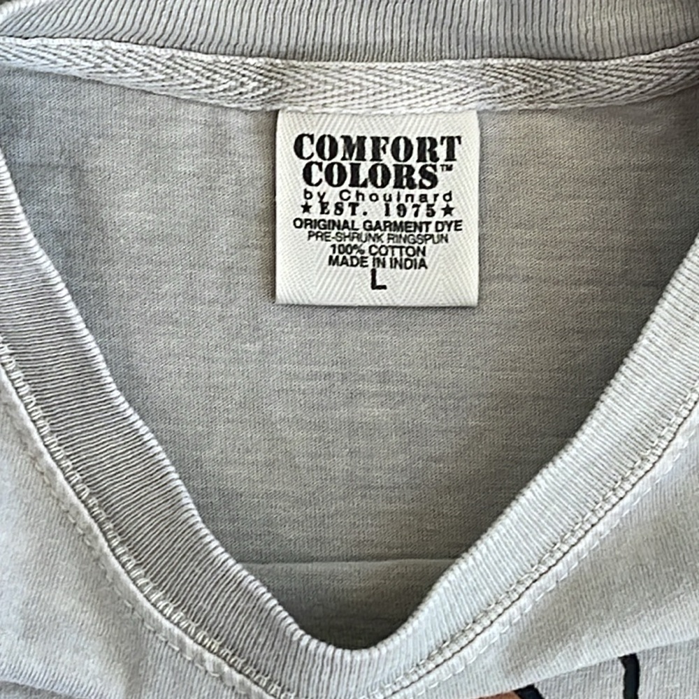 Mike Made This”Toasted” Green Comfort Colors by Chouinard Graphics Crewneck T-L - Picture 3 of 5